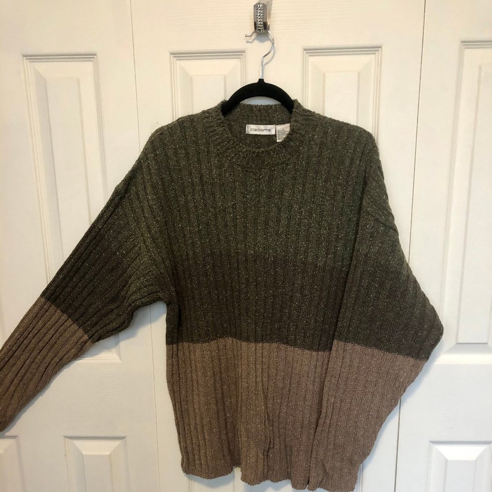 Claiborne 3 Tone Men's Sweater Size Medium